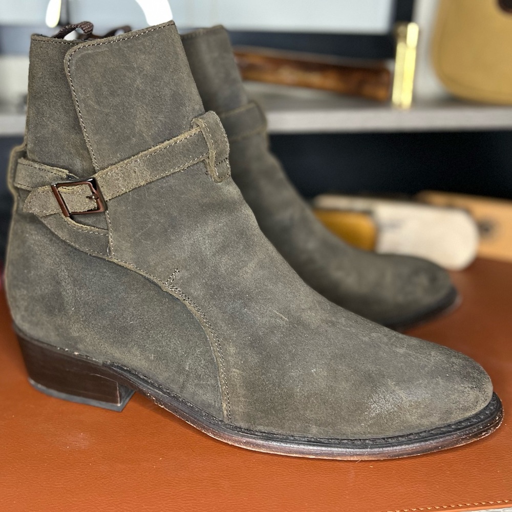 Thursday Boot Co. Rogue in Dark Olive Suede 9.5D
